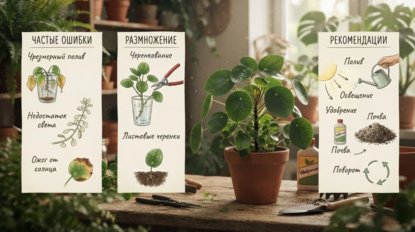 Частые ошибки, размножение и рекомендации