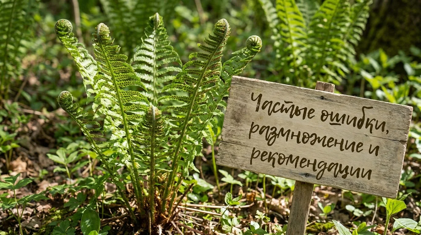 Частые ошибки, размножение и рекомендации