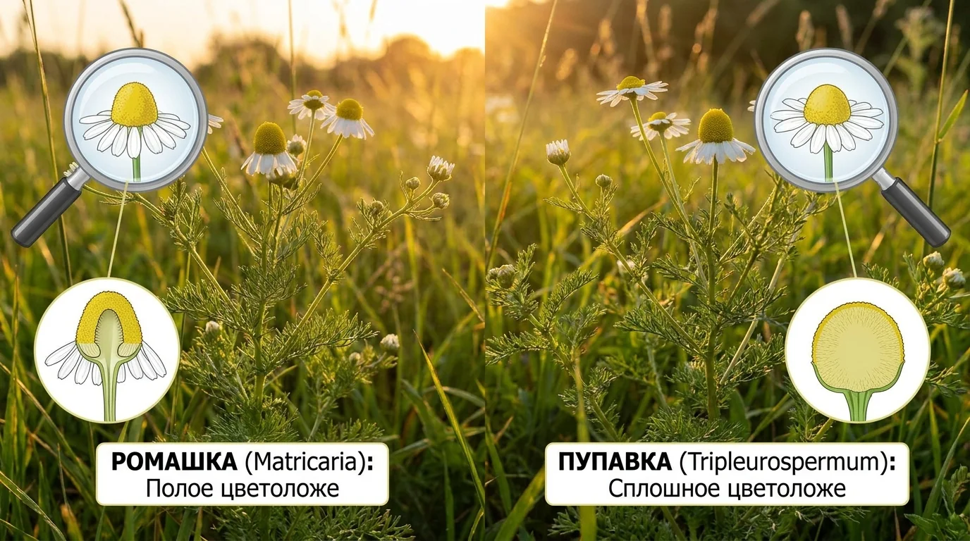 Как быстро отличить ромашковидный цветок