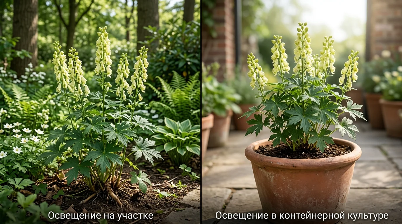 Освещение: требования к свету на участке и в контейнерной культуре