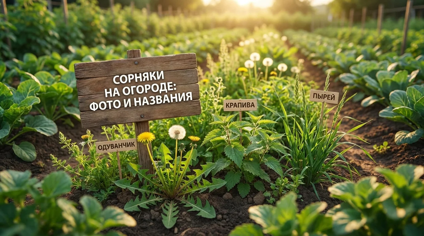 Сорняки на огороде: фото и названия