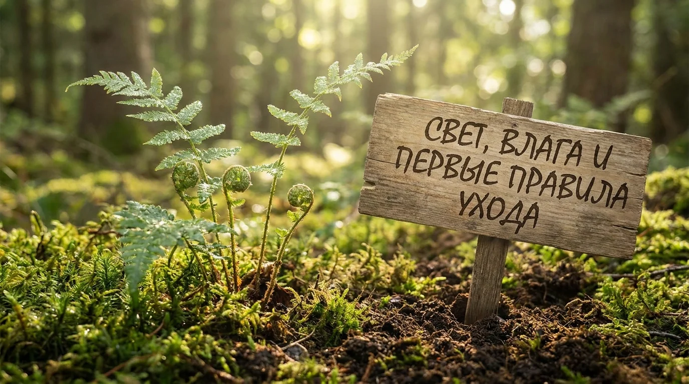 Свет, влага и первые правила ухода
