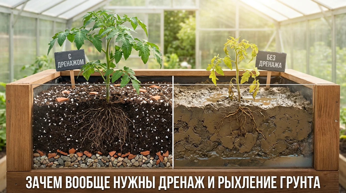 Зачем вообще нужны дренаж и рыхление грунта