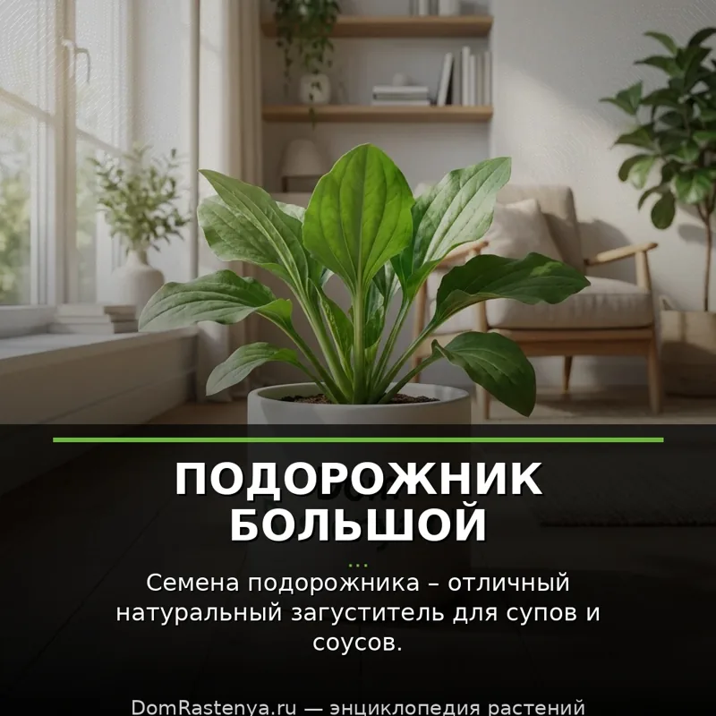 Подорожник большой