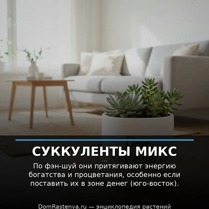 Суккуленты микс